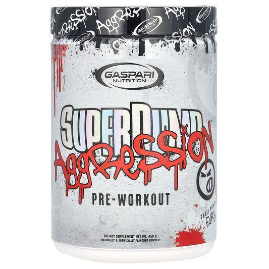 Gaspari Nutrition-SuperPump Aggression Pre-Workout-Fruit Punch Fury-450 g