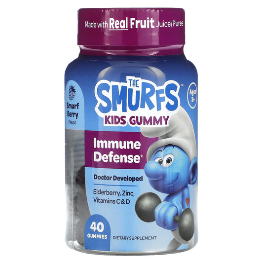 The Smurfs-Kids Gummy-Immune Defense-Ages 3+-Smurf Berry-40 Gummies