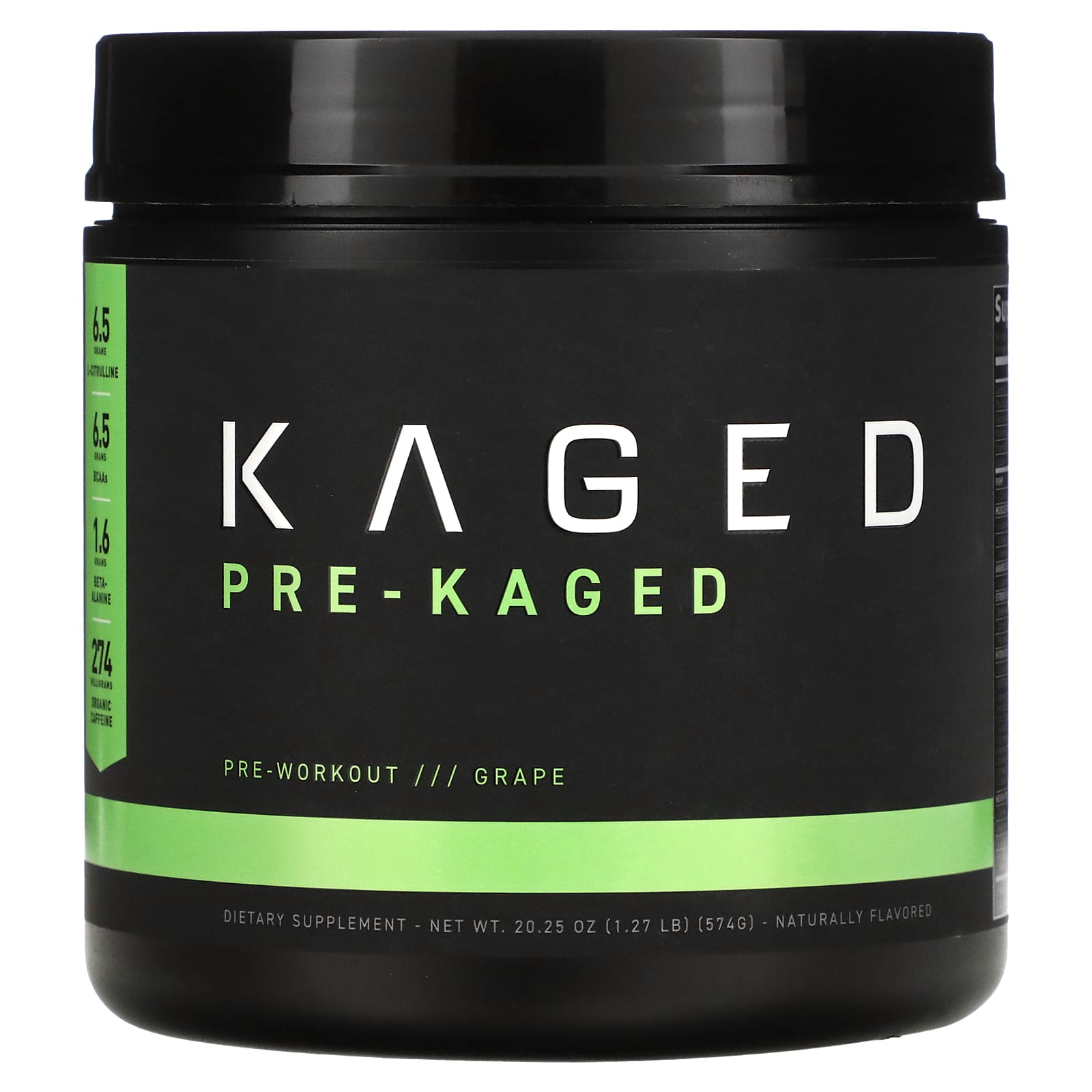 Kaged-PRE-KAGED- Pre-Workout-Grape-1.27 lb (574 g)