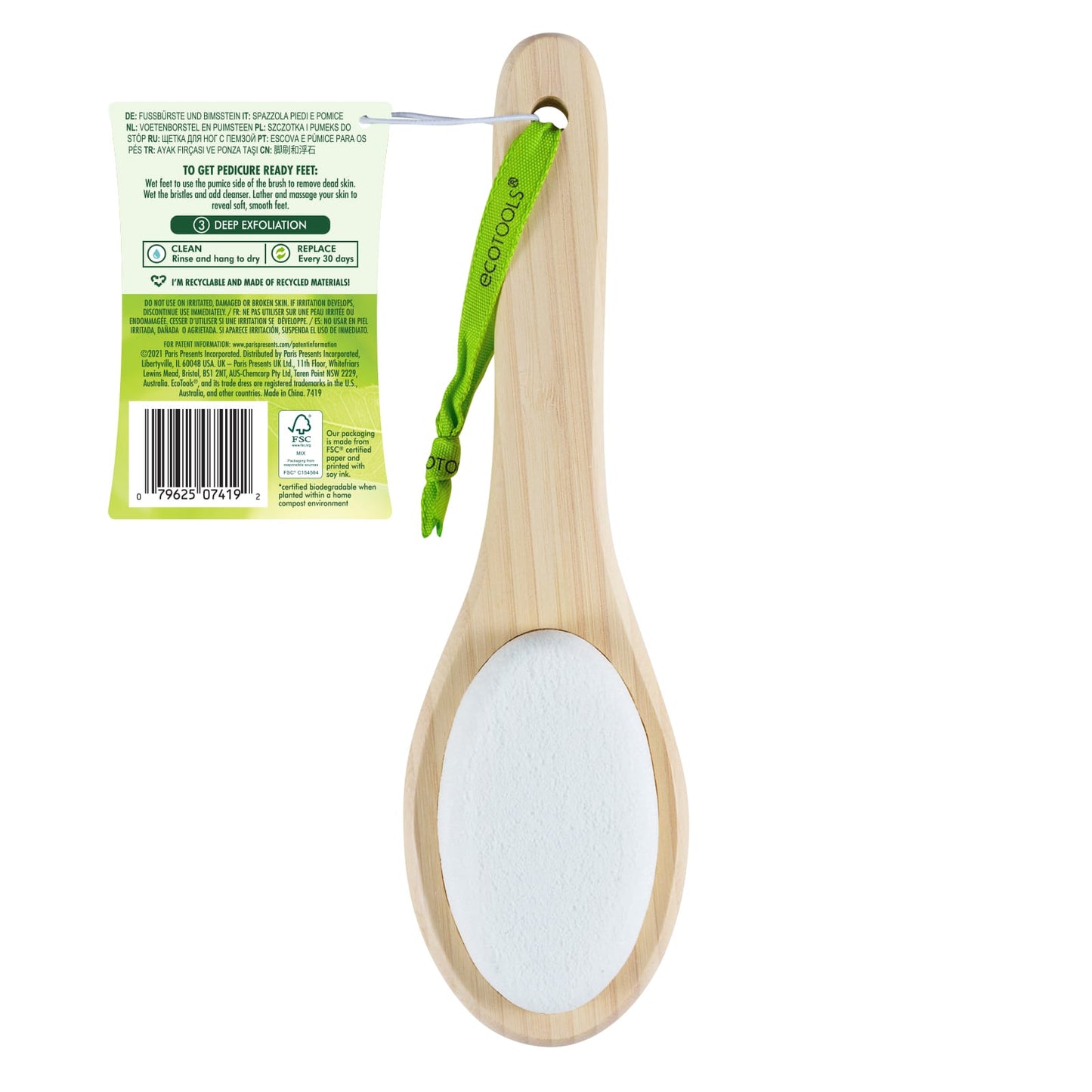 EcoTools, Foot Brush and Pumice, 1 Brush