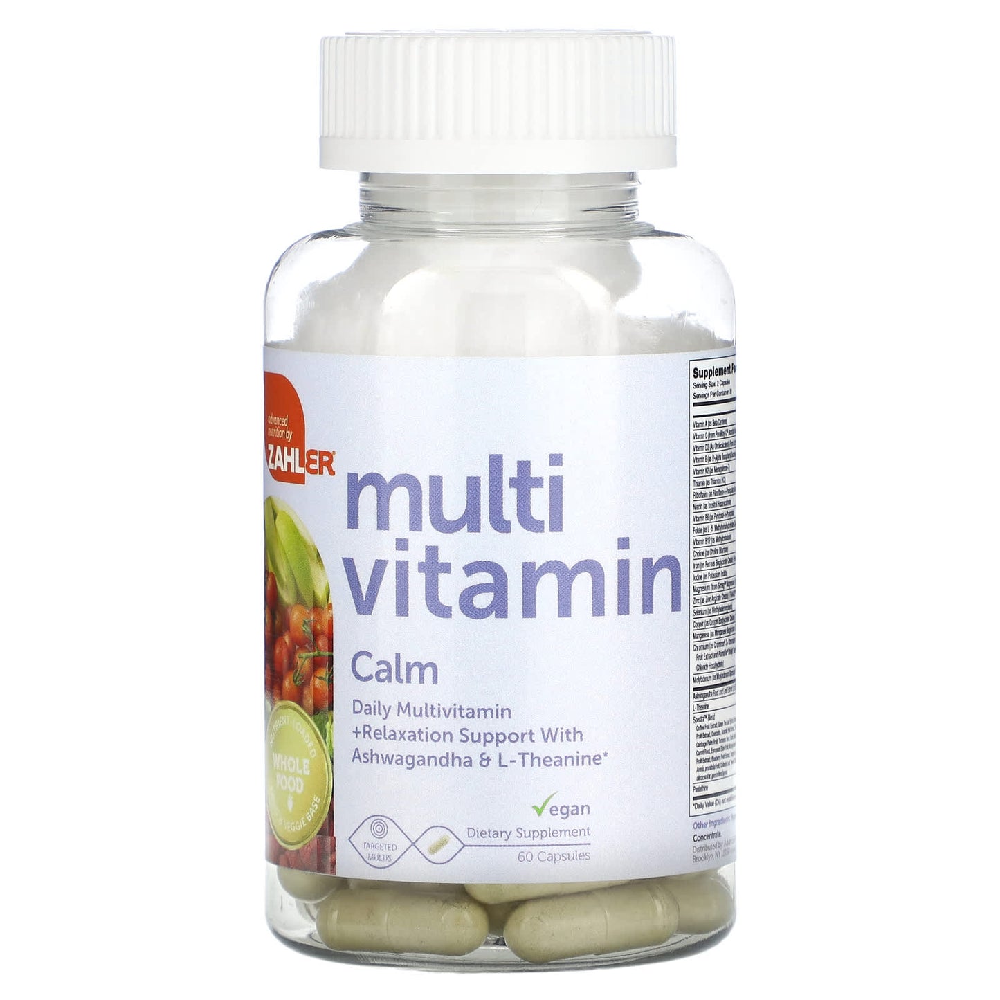 Zahler, Multivitamin, Calm, 60 Capsules