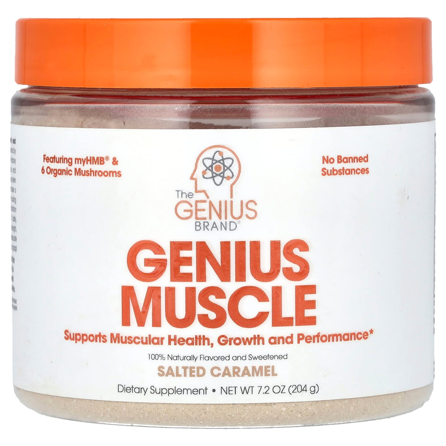 The Genius Brand-Genius Muscle-Salted Caramel-7.2 oz (204 g)