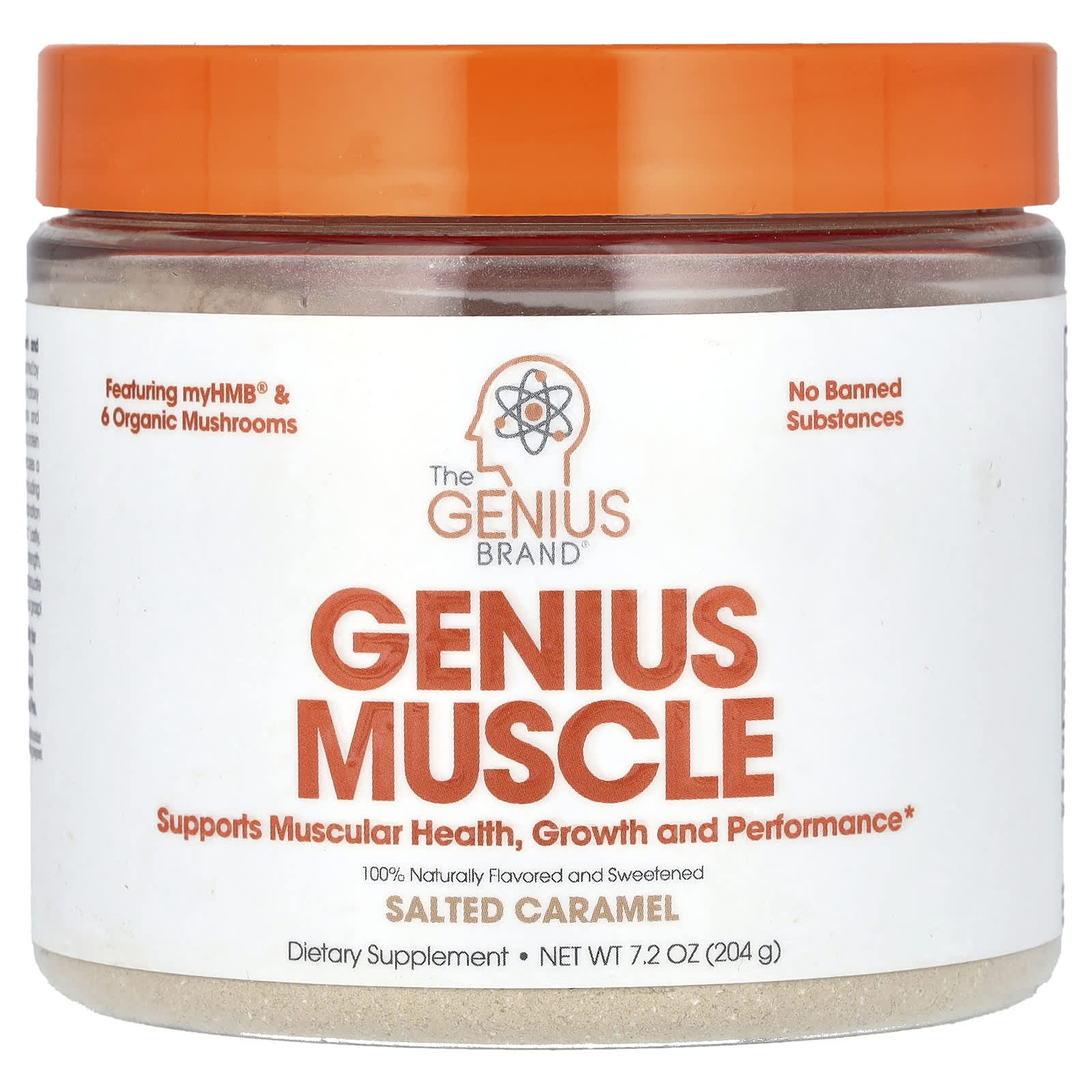 The Genius Brand-Genius Muscle-Salted Caramel-7.2 oz (204 g)