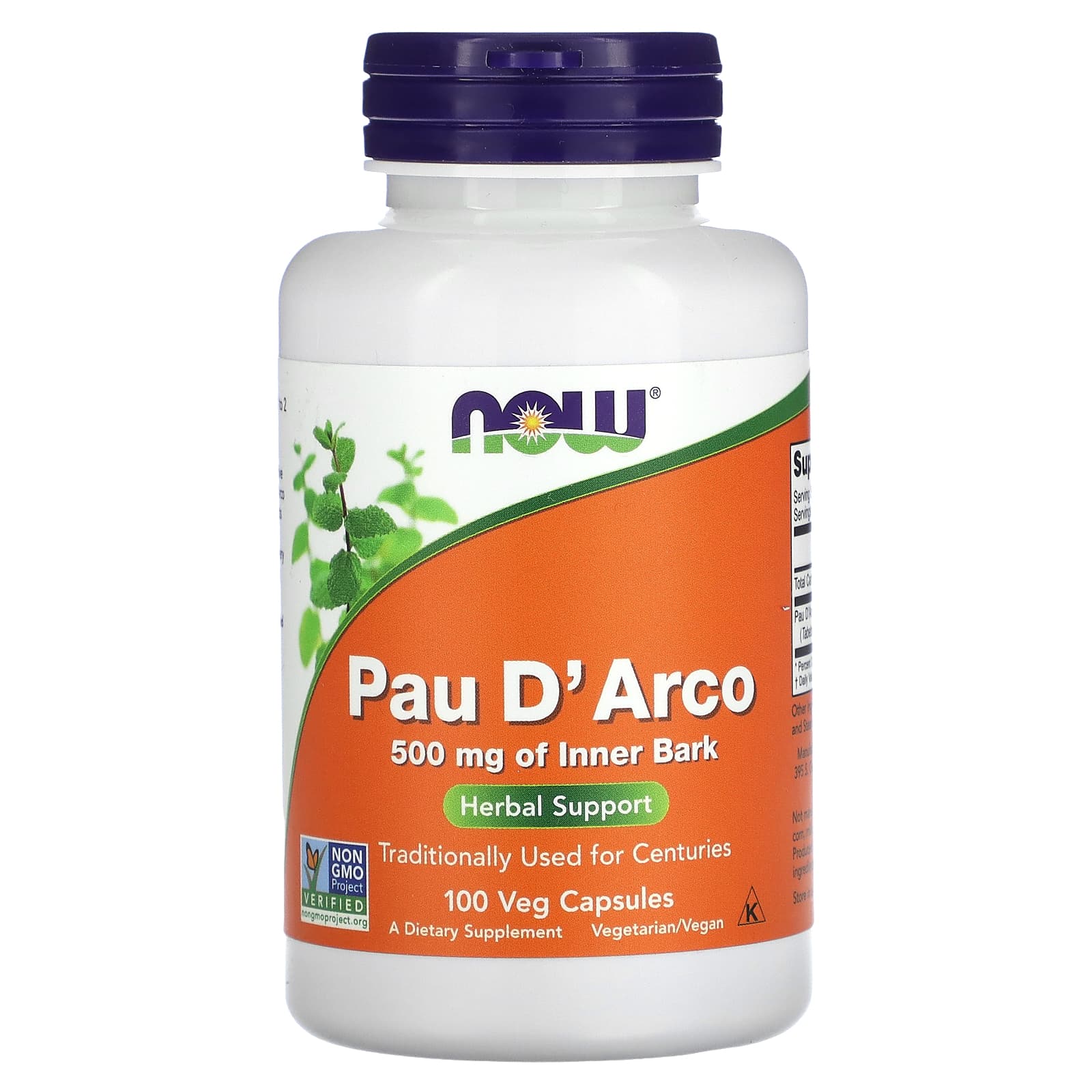 NOW Foods-Pau D'Arco-100 Veg Capsules