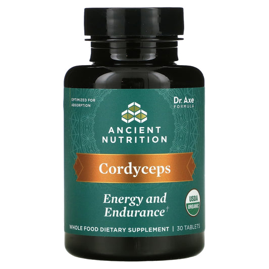 Ancient Nutrition-Cordyceps-Energy and Endurance-30 Tablets