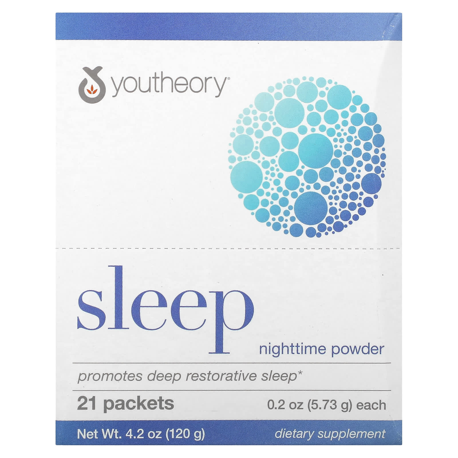 Youtheory-Sleep-Nighttime Powder-21 Packets-0.2 oz (5.73 g) Each