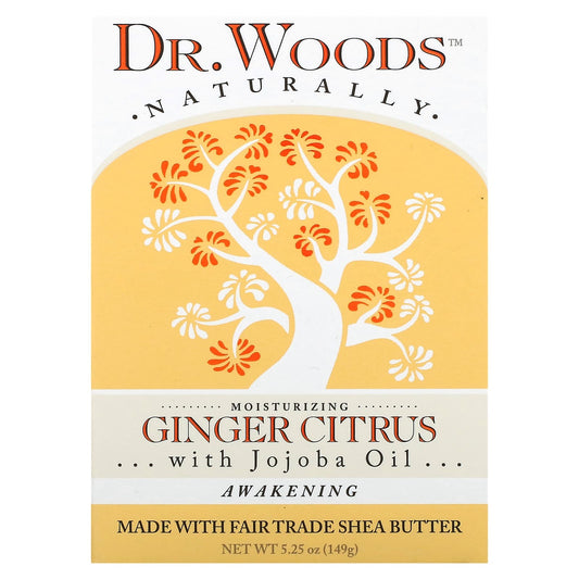 Dr. Woods-Bar Soap-Ginger Citrus-5.25 oz (149 g)