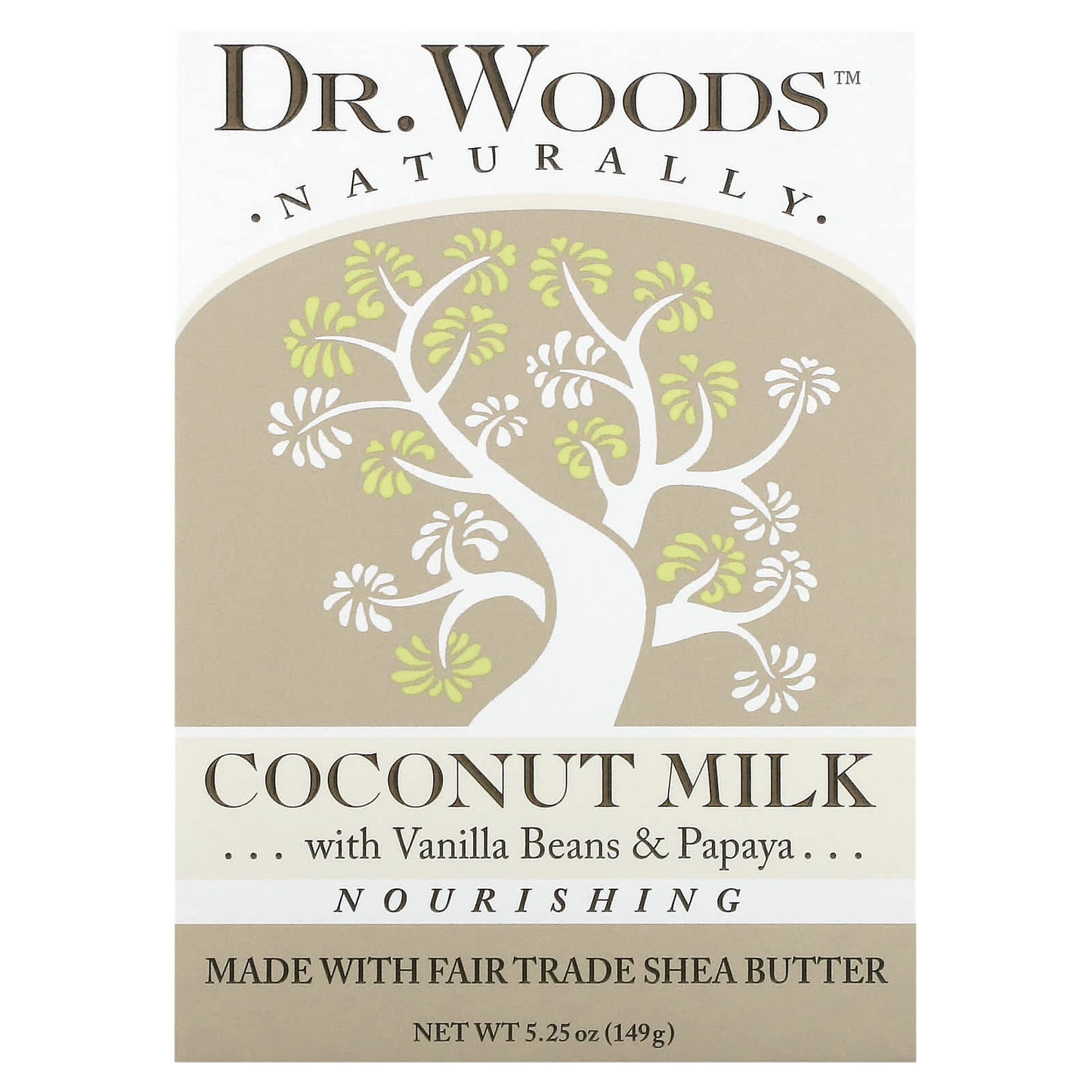 Dr. Woods-Bar Soap-Coconut Milk-5.25 oz (149 g)