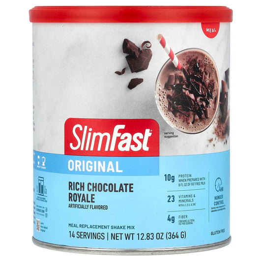 SlimFast-Original-Meal Replacement Shake Mix-Rich Chocolate Royale-12.83 oz (364 g)