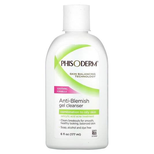 pHisoderm-Anti-Blemish Gel Cleanser-6 fl oz (177 ml)