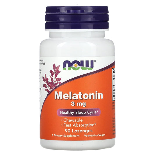 NOW Foods-Melatonin-3 mg-90 Lozenges