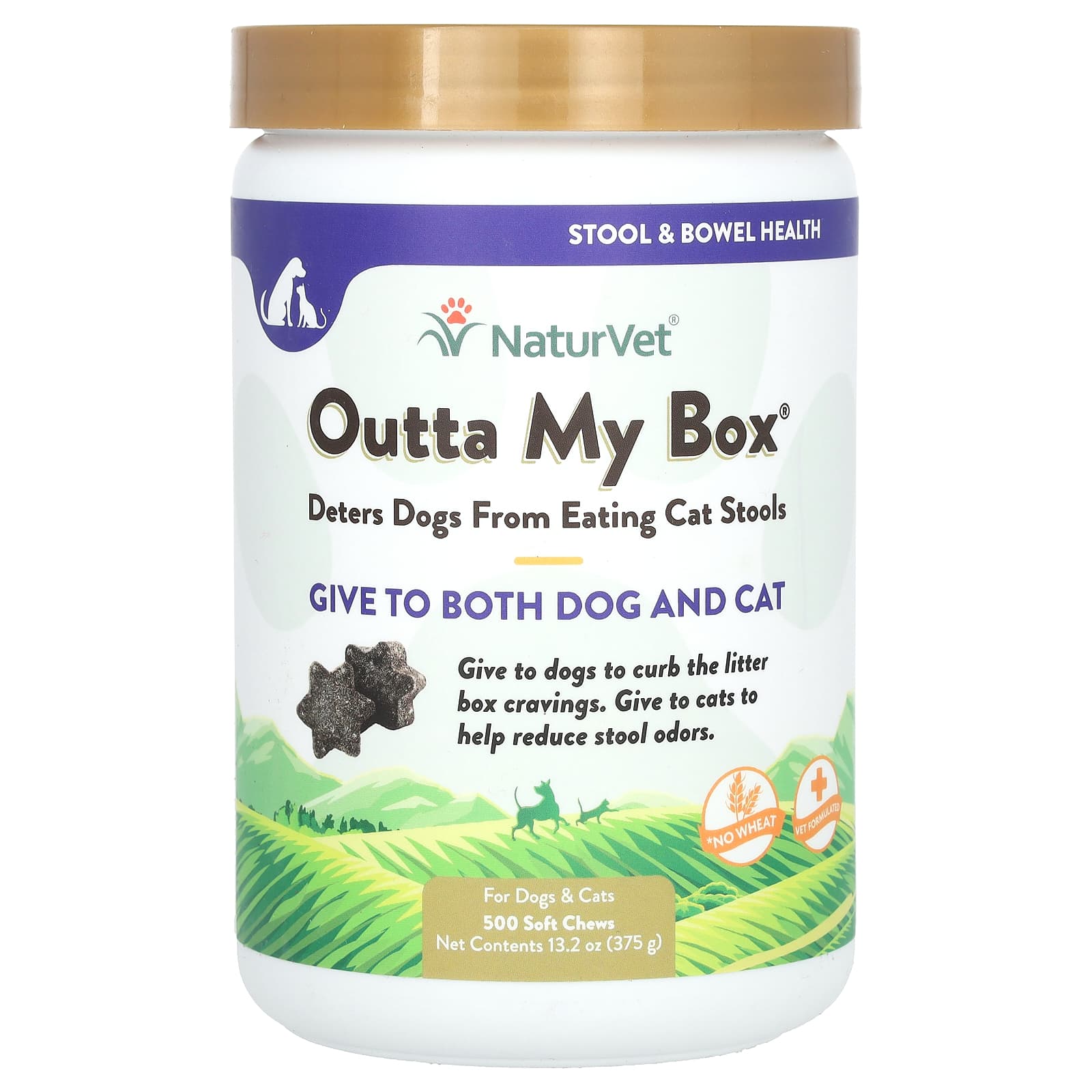 NaturVet-Outta My Box-For Dogs & Cats-500 Soft Chews-13.2 oz (375 g)