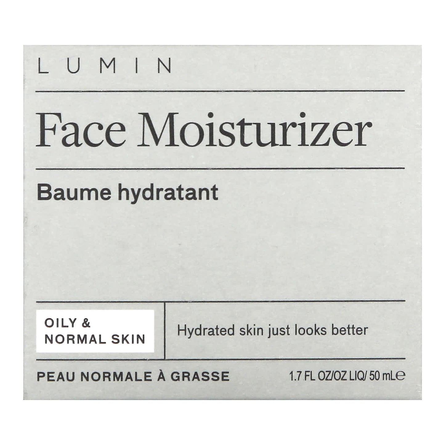 Lumin, Face Moisturizer, Oily & Normal Skin, 1.7 oz (50 ml)