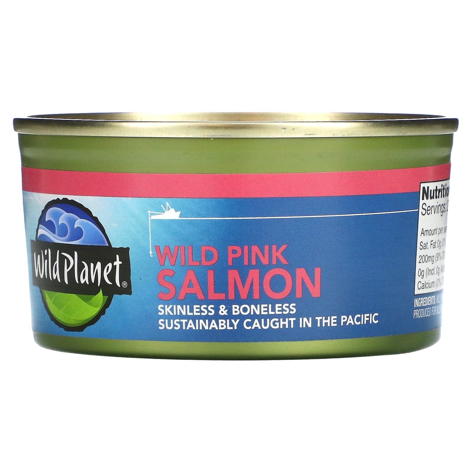 Wild Planet-Wild Pink Salmon-Skinless & Boneless-6 oz (170 g)