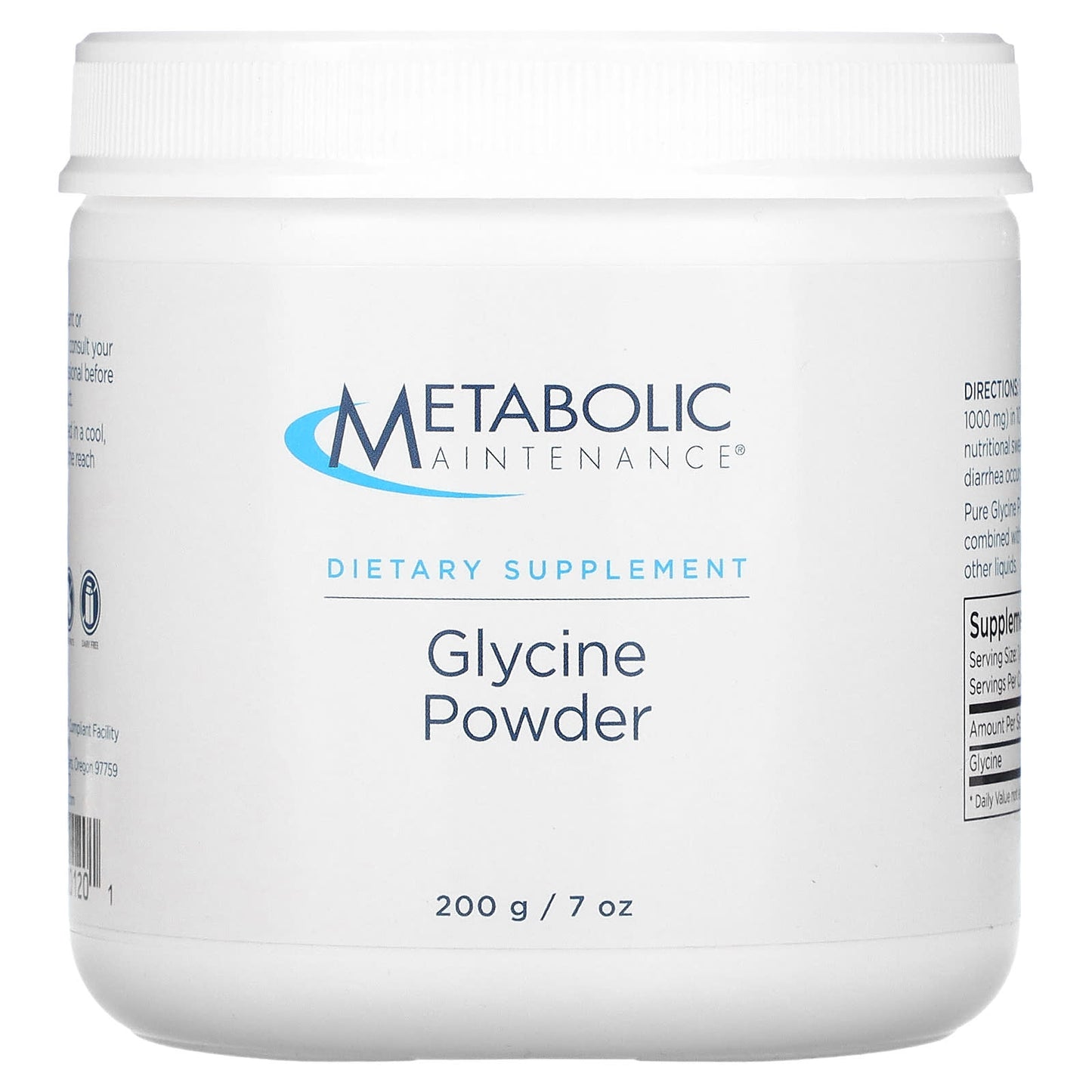 Metabolic Maintenance-Glycine Powder-7 oz (200 g)