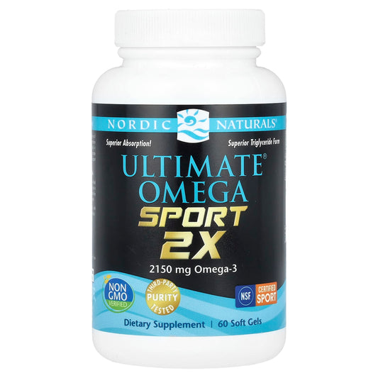 Nordic Naturals-Ultimate Omega Sport 2x-2,150 mg-60 Soft Gels (1,075 mg per Soft Gel)