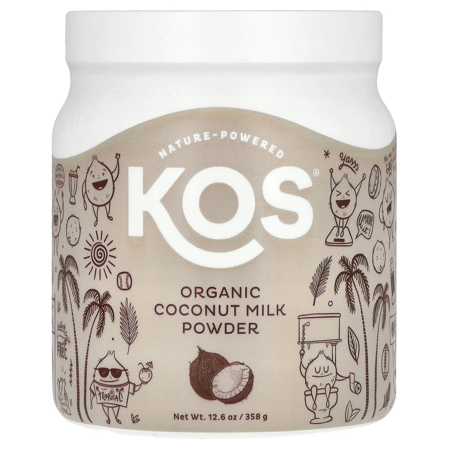 KOS-Organic Coconut Milk Powder-12.6 oz (358 g)