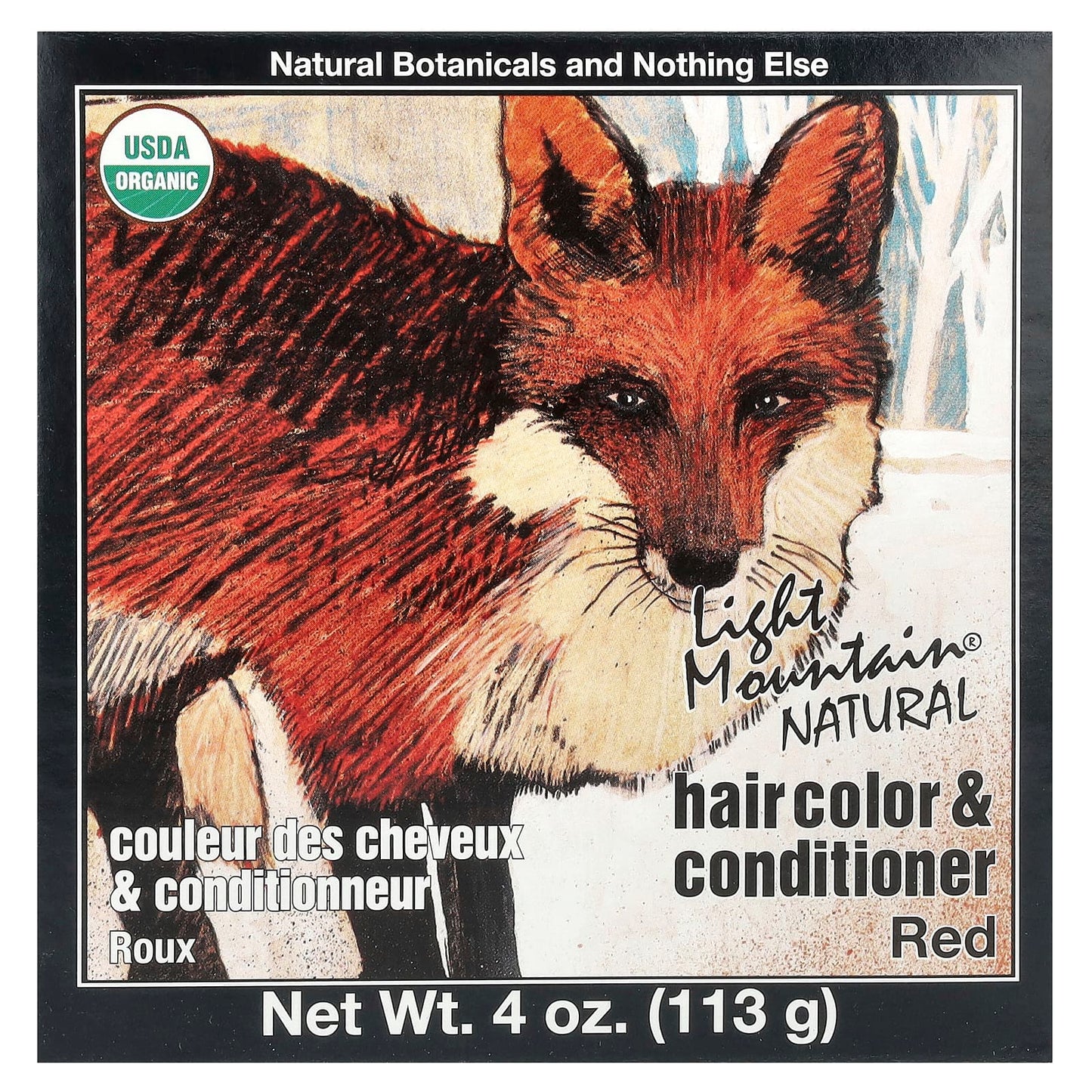 Light Mountain-Natural Hair Color & Conditioner-Red-4 oz (113 g)