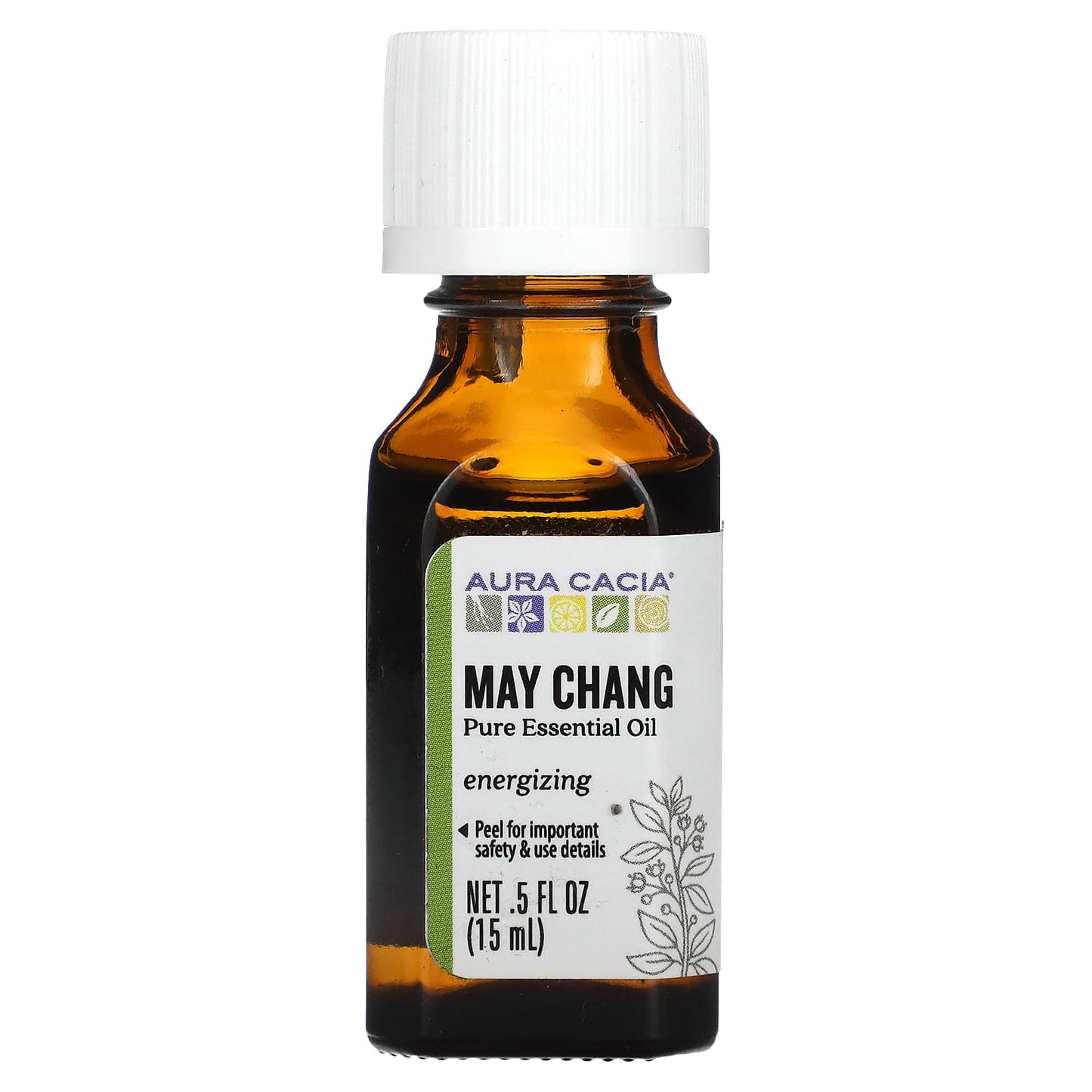 Aura Cacia-Pure Essential Oil-May Chang-0.5 fl oz (15 ml)