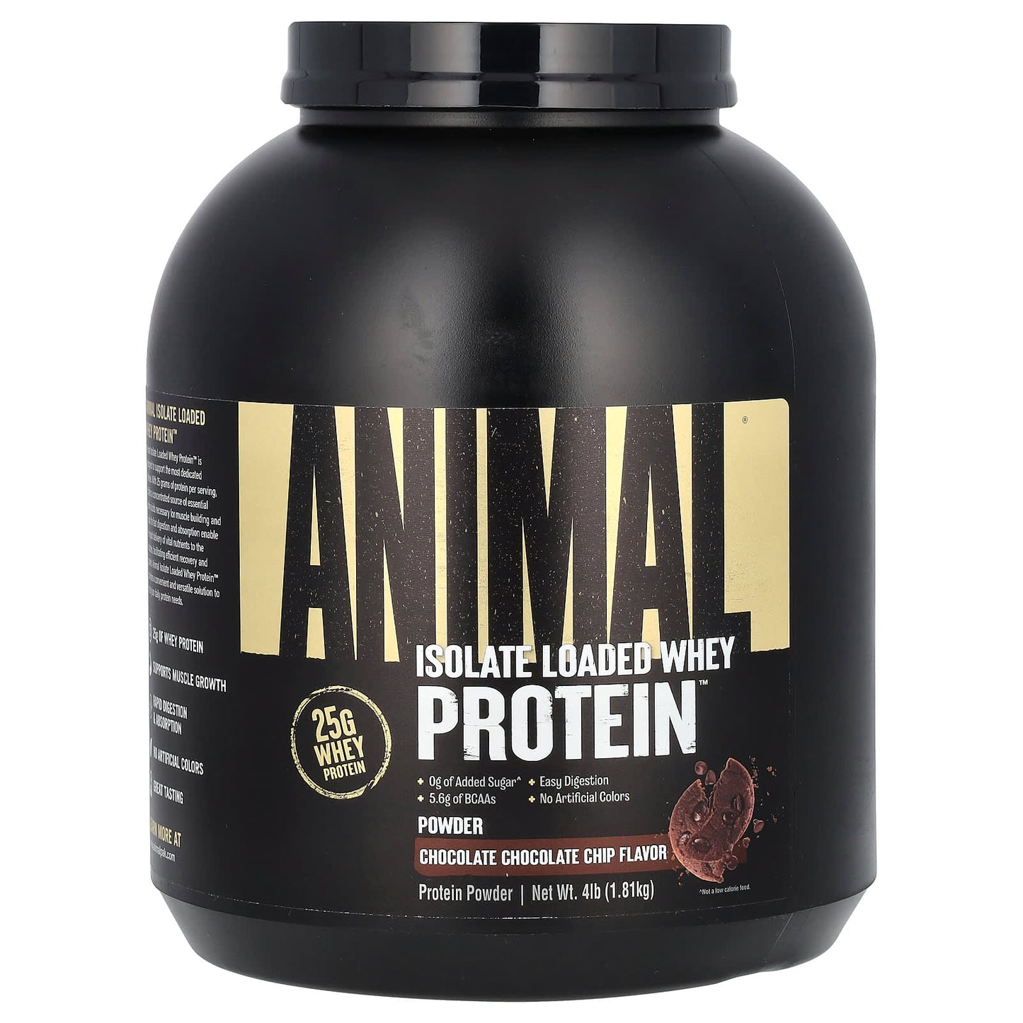 Animal-Animal-Isolate Loaded Whey-Chocolate Chocolate Chip-4 lb (1.81 kg)