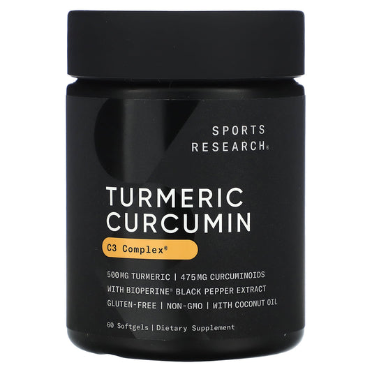 Sports Research-Turmeric Curcumin-500 mg-60 Softgels