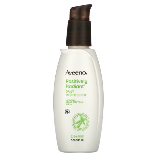 Aveeno-Positively Radiant-Daily Moisturizer Sunscreen-SPF 30-2.3 fl oz (68 ml)