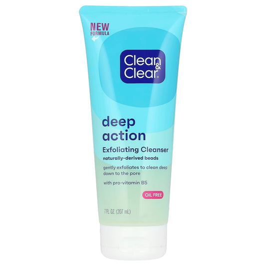 Clean & Clear-Deep Action-Exfoliating Cleanser-7 fl oz (207 ml)