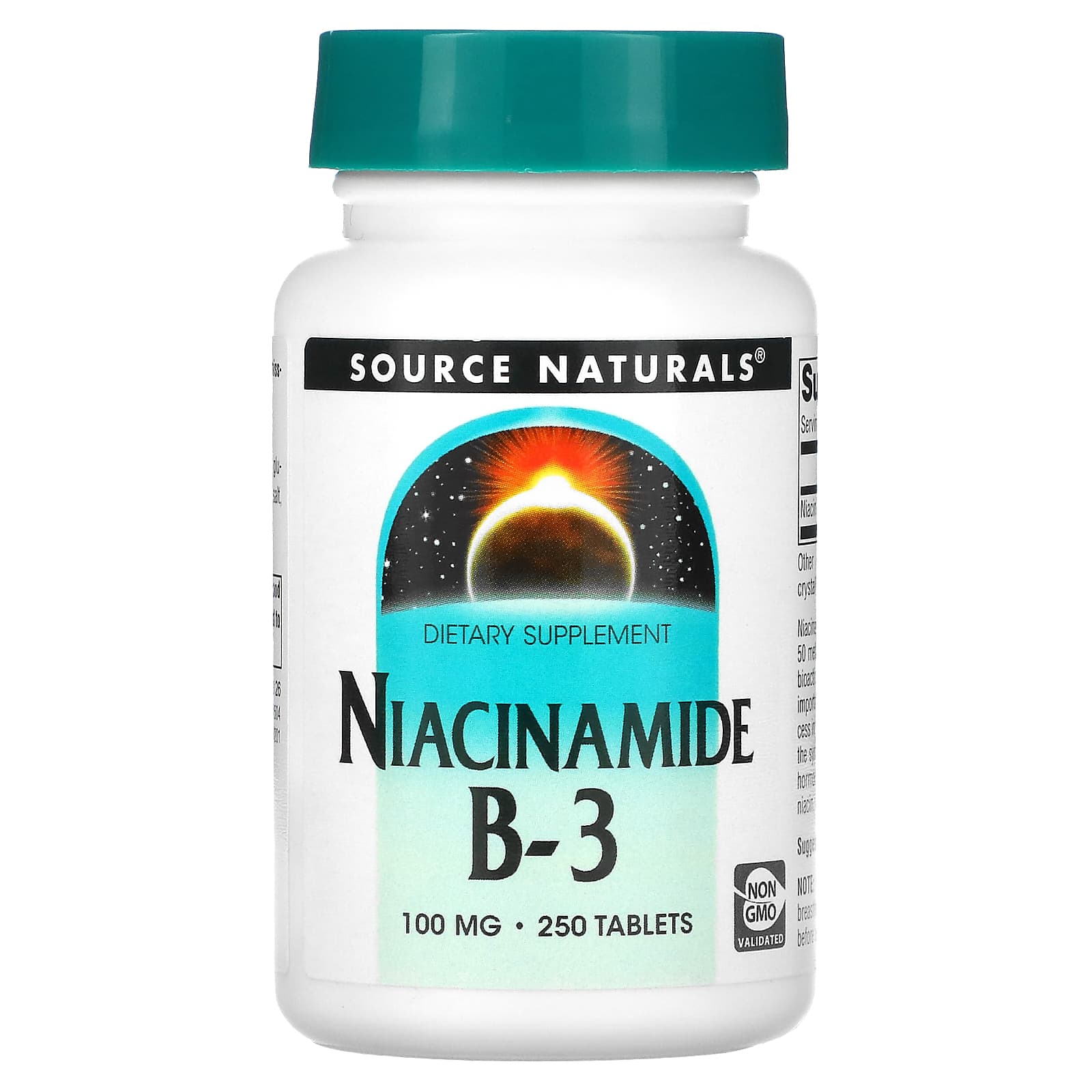 Source Naturals-Niacinamide B-3-100 mg-250 Tablets