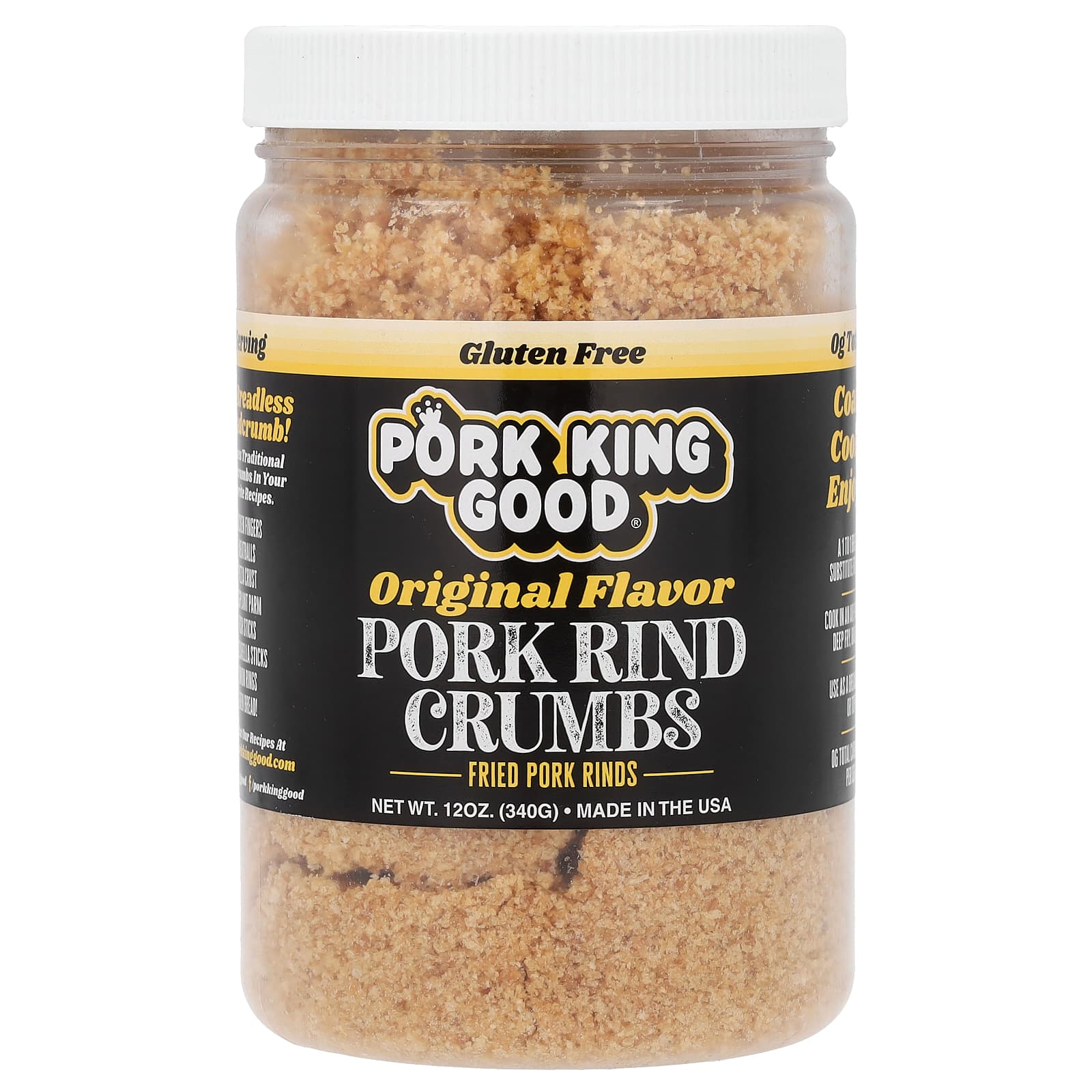 Pork King Good-Pork Rind Crumbs-Original-12 oz (340 g)