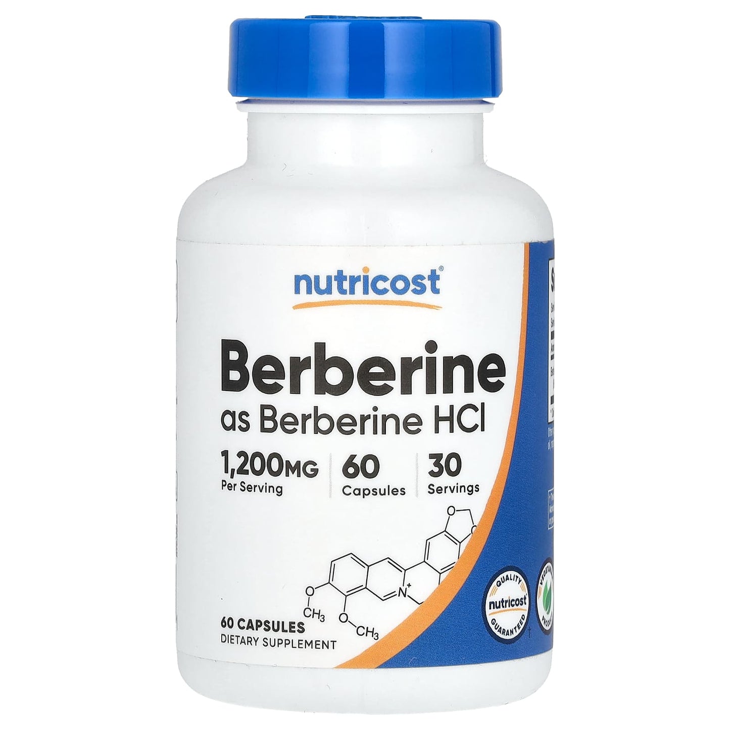 Nutricost-Berberine-1,200 mg-60 Capsules (600 mg per Capsule)