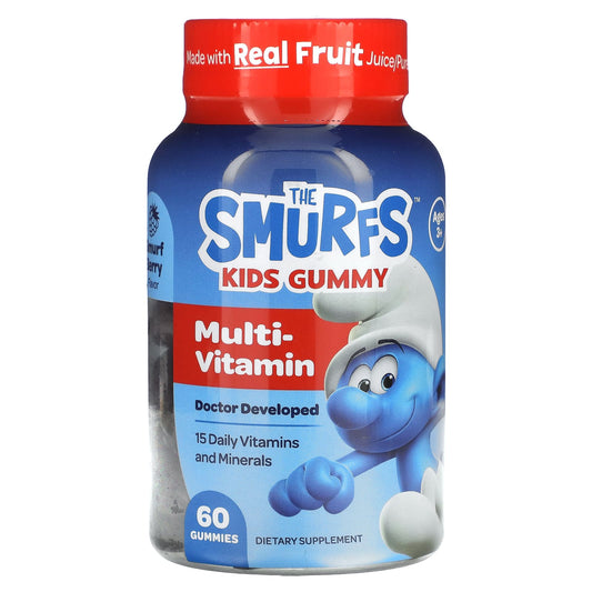 The Smurfs-Kids Gummy-Multi-Vitamin-Ages 3+-Smurf Berry-60 Gummies