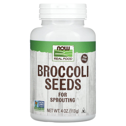 NOW Foods-Real Food-Broccoli Seeds-4 oz (113 g)