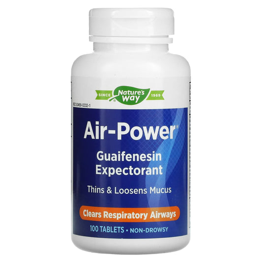 Nature's Way-Air-Power-Guaifenesin Expectorant-100 Tablets