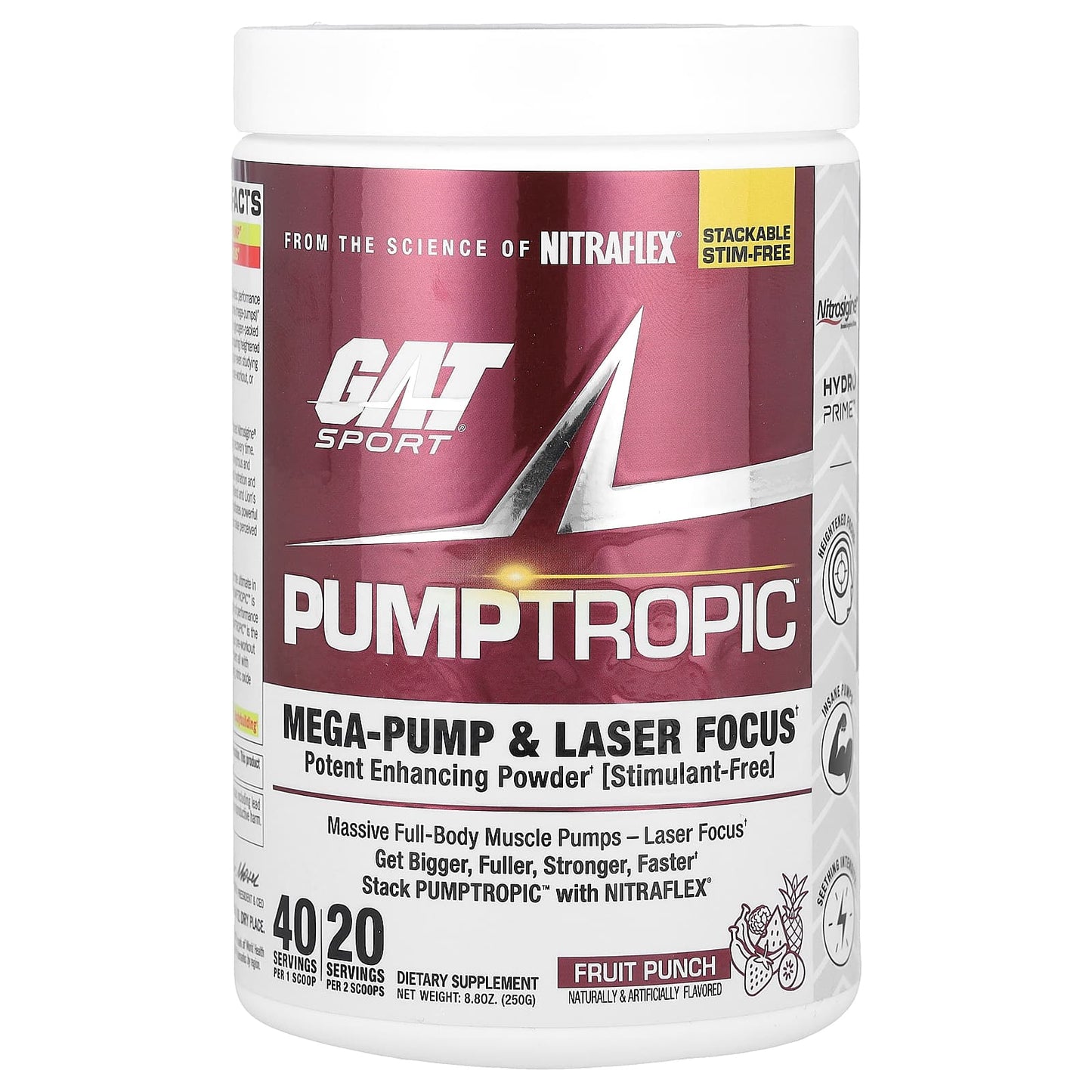 GAT-Sport-Pumptropic-Fruit Punch-8.8 oz (250 g )