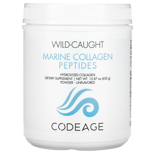 Codeage-Wild-Caught-Marine Collagen Peptides Powder-Hydrolyzed Collagen-Unflavored-15.87 oz (450 g)