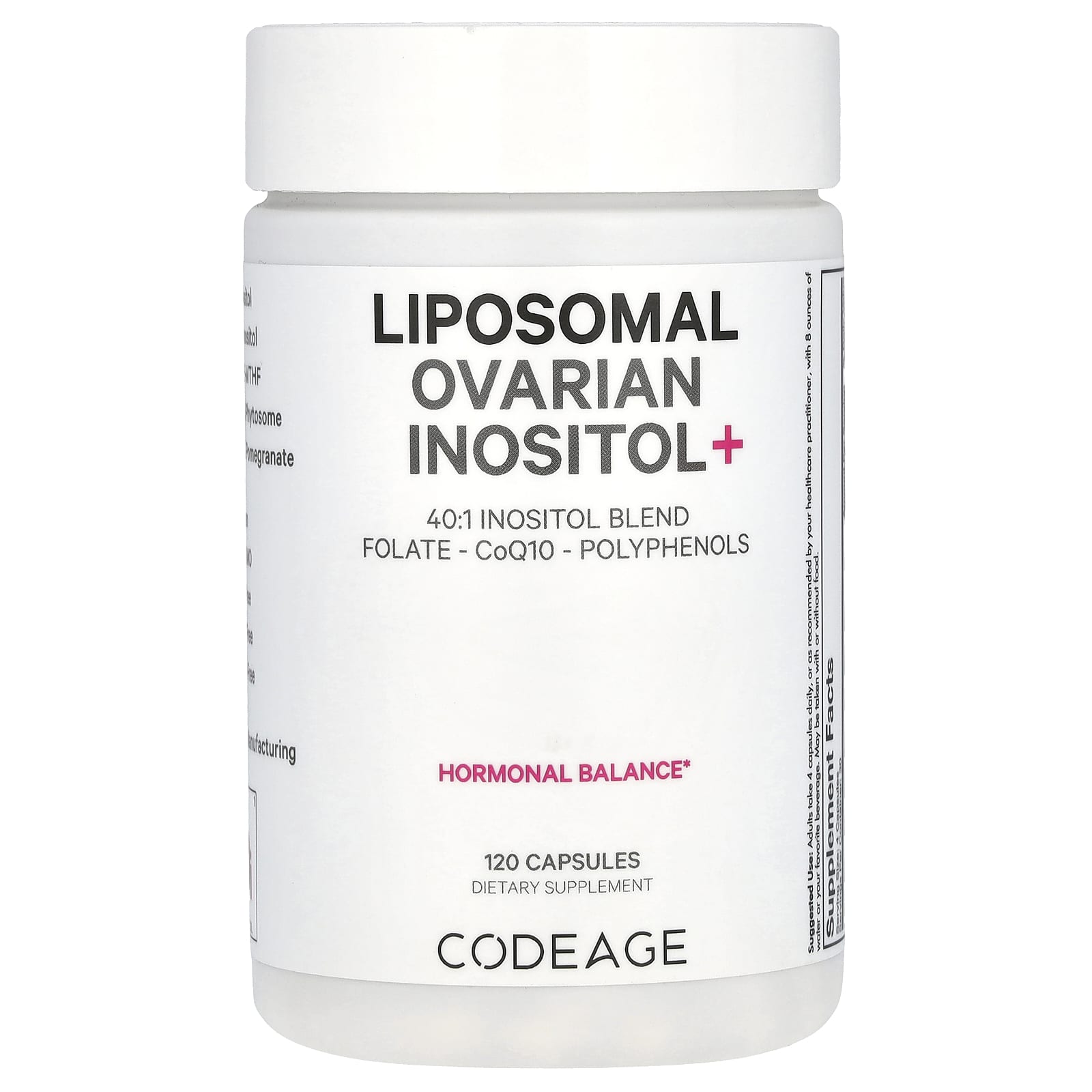 Codeage-Liposomal Ovarian Inositol+-120 Capsules