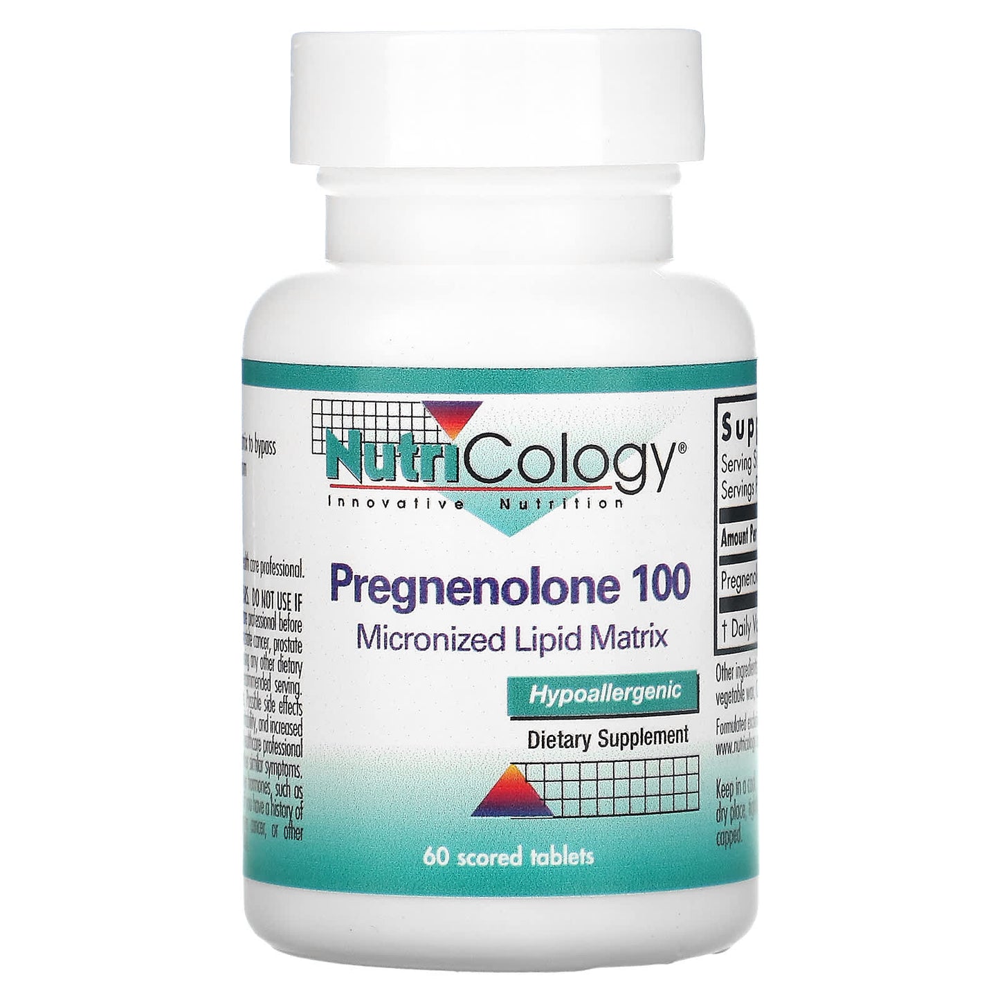 Nutricology-Pregnenolone 100-60 Scored Tablets