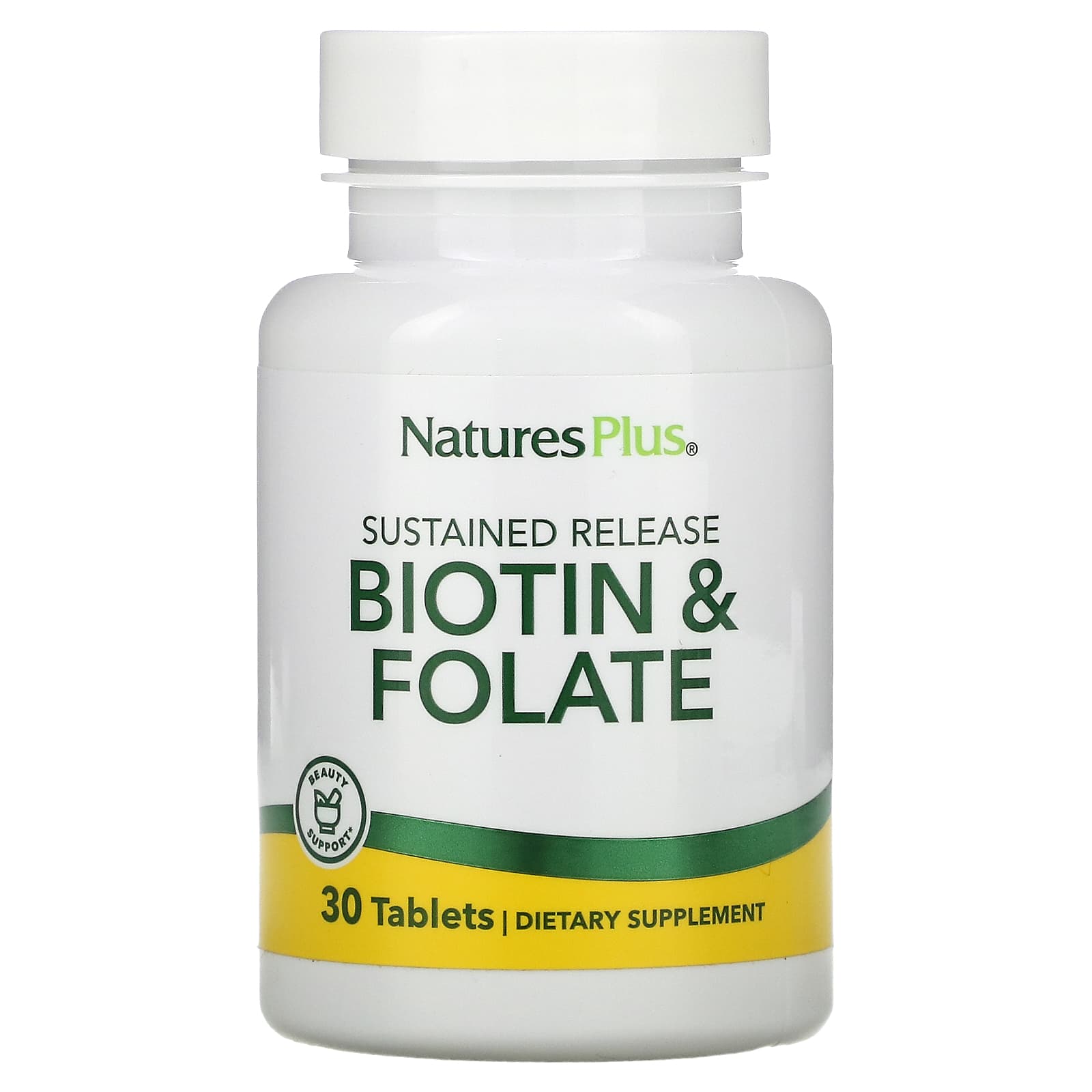 NaturesPlus-Sustained Release Biotin & Folate-30 Tablets