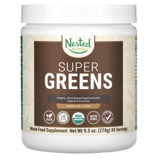 Nested Naturals-Super Greens-Chocolate-9.5 oz (270 g)