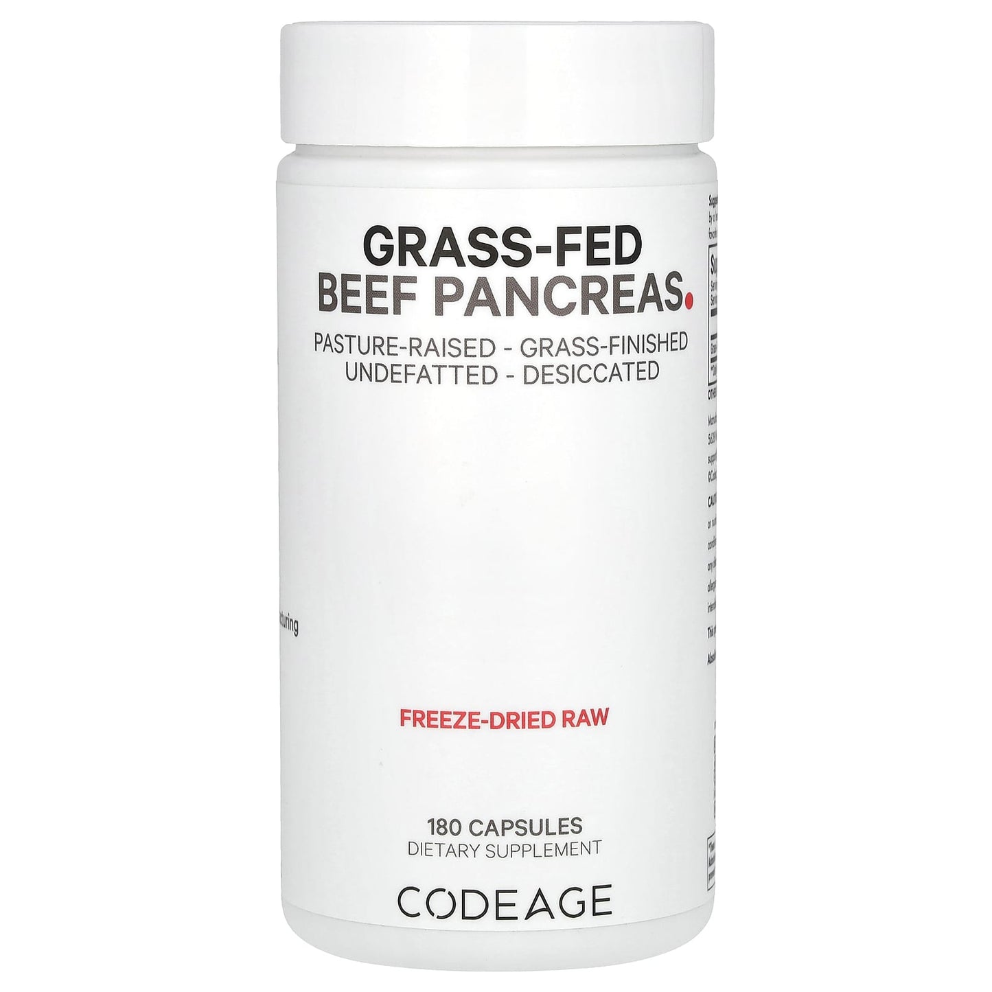 Codeage-Grass-Fed Beef Pancreas-180 Capsules