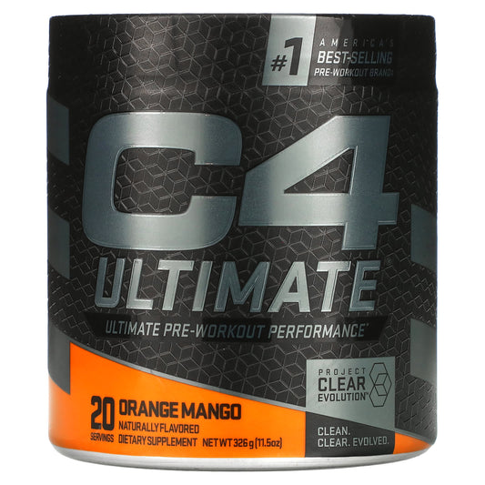 Cellucor-C4 Ultimate-Ultimate Pre-Workout Performance-Orange Mango-11.5 oz (326 g)