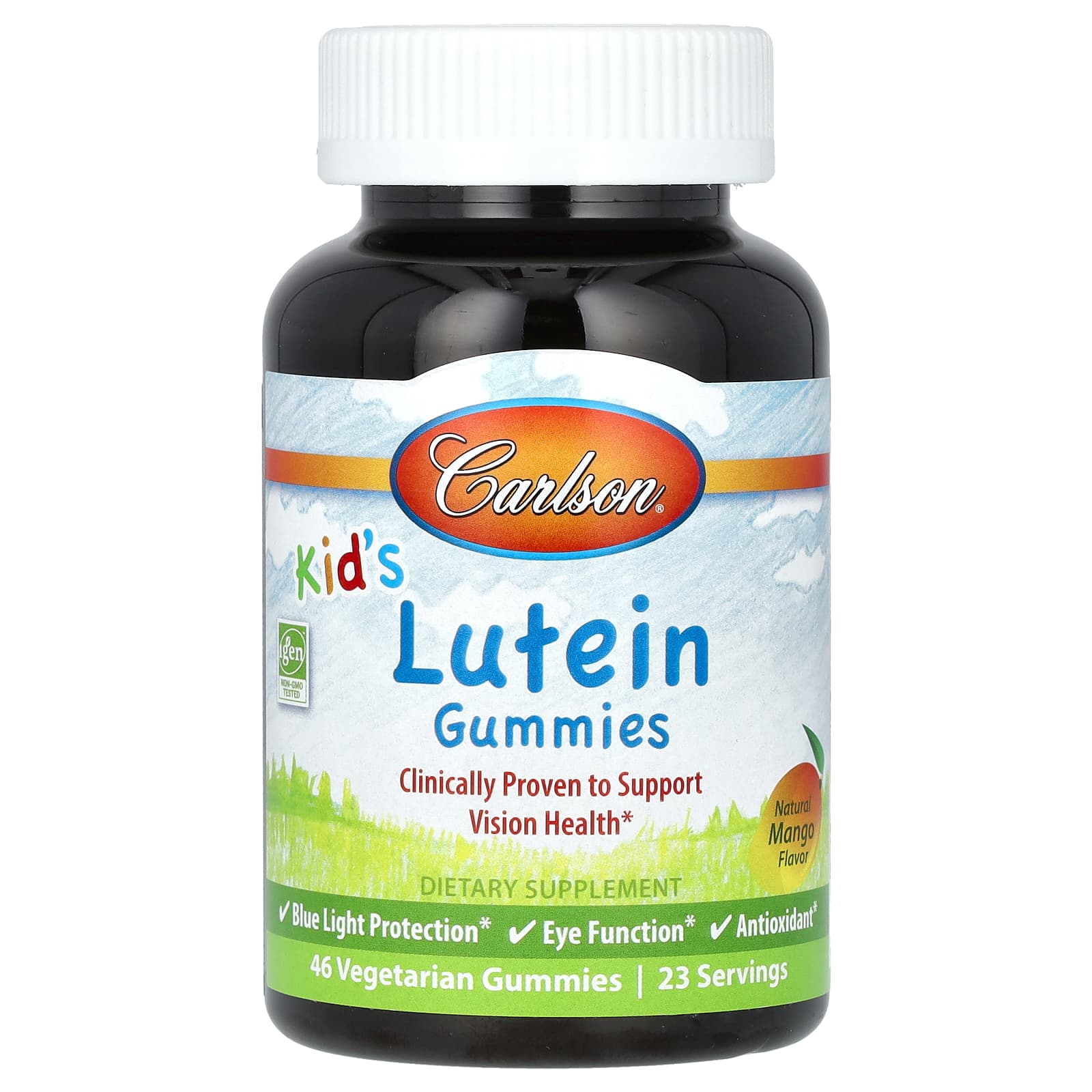 Carlson-Kid's Lutein Gummies-Natural Mango-46 Vegetarian Gummies