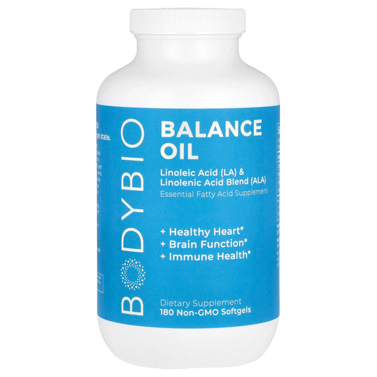 BodyBio-Balance Oil-Linoleic Acid (LA) & Linolenic Acid Blend (ALA)-180 Softgels