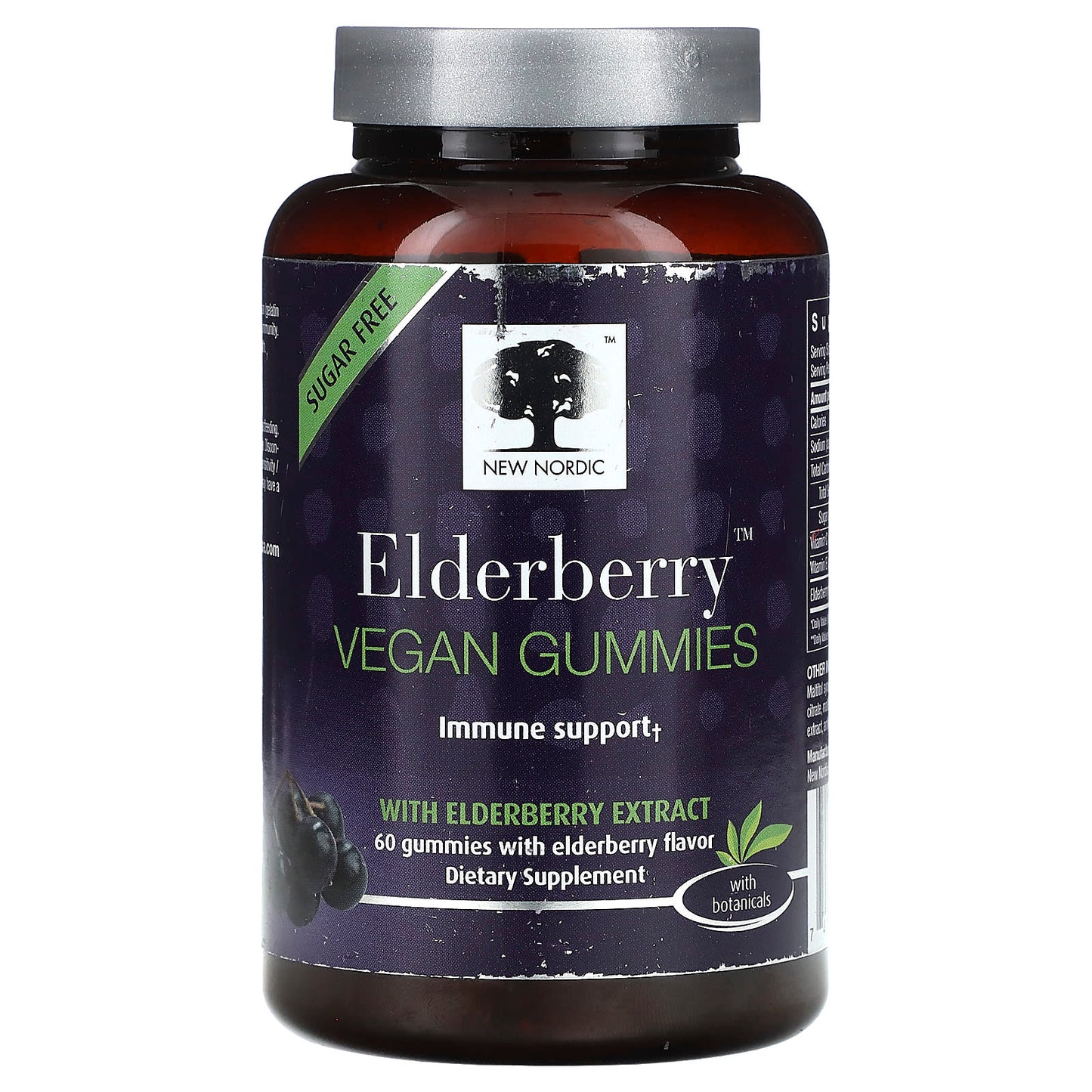 New Nordic-Elderberry Vegan Gummies-60 Gummies