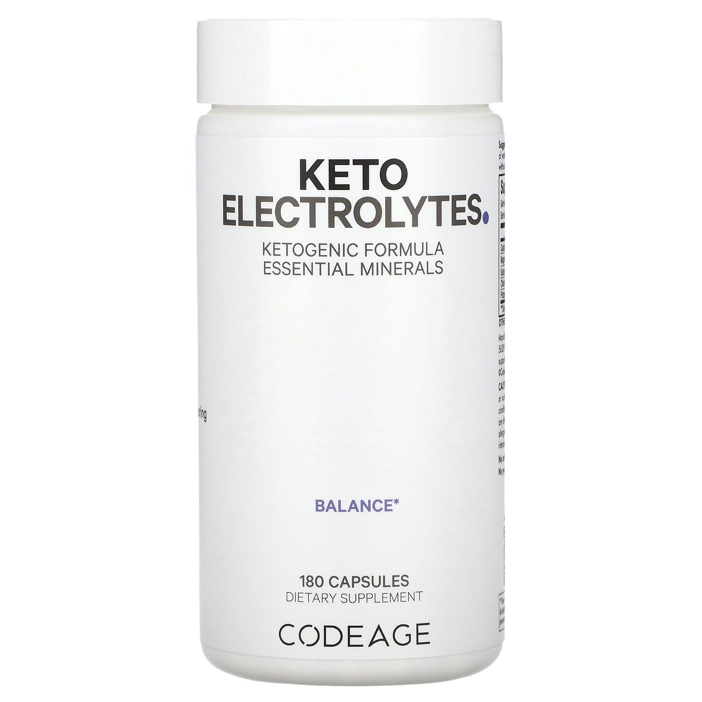 Codeage-Keto Electrolytes-Ketogenic Formula-180 Capsules