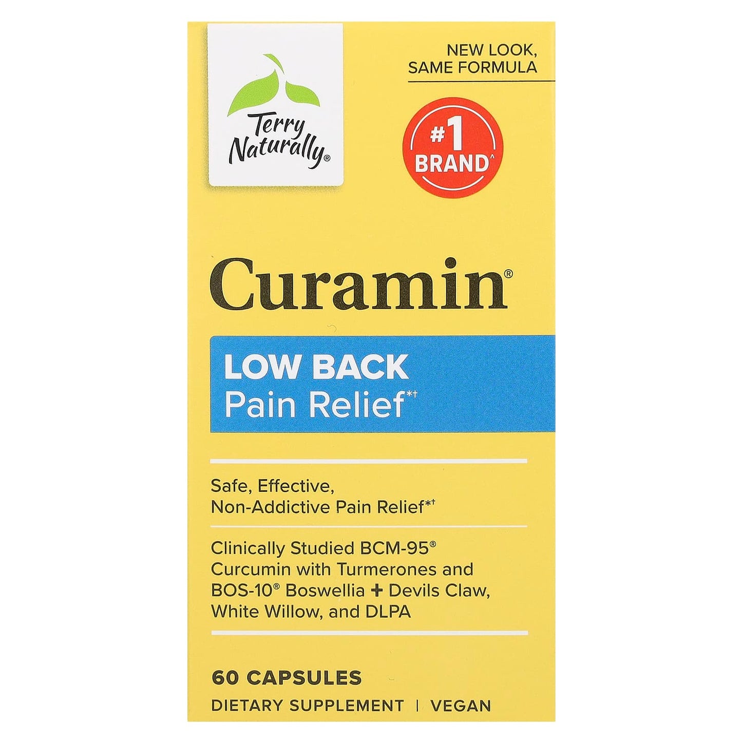 Terry Naturally-Curamin-Low Back Pain Relief-60 Capsules