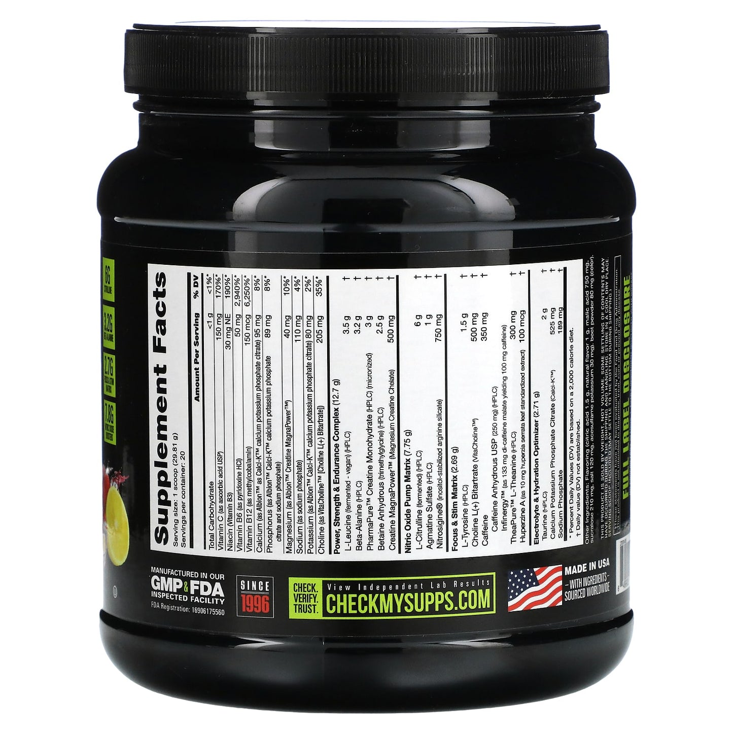 NutraBio, Pre-Workout Performance Igniter, Strawberry Lemon Bomb,  1.31 lb (596 g)