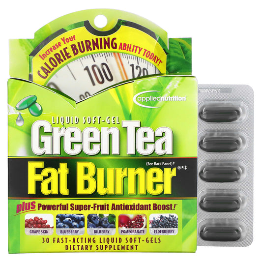 Applied Nutrition-Green Tea Fat Burner-30 Fast-Acting Liquid Soft-Gels