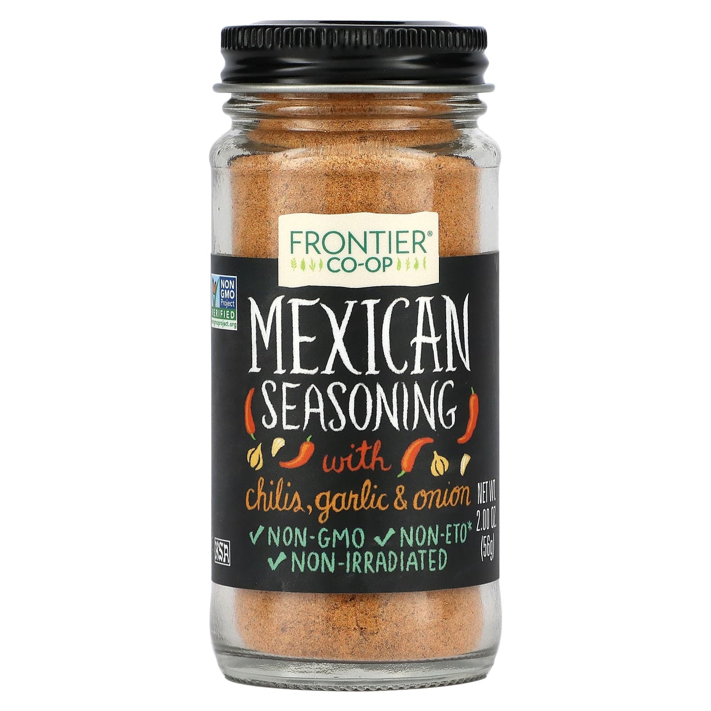 Frontier Co-op-Mexican Seasoning-With Chilis-Garlic & Onion-2 oz (56 g)