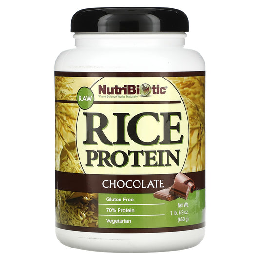 NutriBiotic-Raw Rice Protein-Chocolate-1 lbs 6.9 oz (650 g)